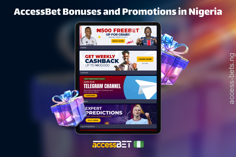 Generous bonuses and exciting promotions available for AccessBet users from Nigeria