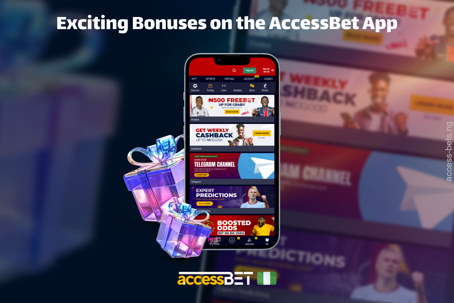 The best bonus offers available on the AccessBet mobile app